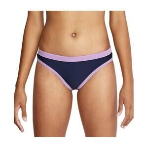 Speedo Women's Hipster Swimsuit Bikini Bottom Navy Peacoat Size Large Low Rise